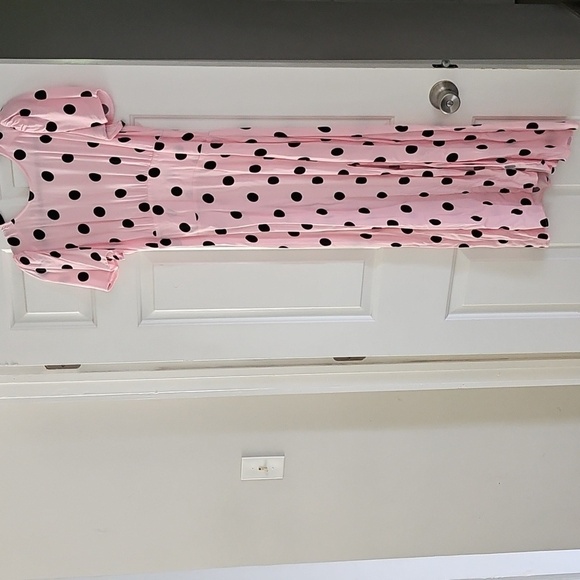 AFRM Jamie Print Open Back Short Sleeve Dress - Picture 3 of 3